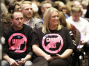 Supporters for Ontario Premier Doug Ford at an anti-carbon tax rally in Calgary on Oct. 5, 2018.