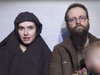 Caitlan Coleman with husband Joshua Boyle in an image from a video released by the Taliban in December 2016, during their captivity.