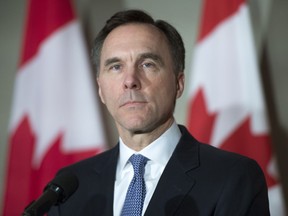 Federal Finance Minister Bill Morneau holds a media availability in Toronto on Thursday February 28, 2019. The Trudeau government will take steps in Tuesday's federal budget to make home-buying more affordable with changes affecting supply, demand and regulation,