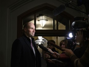 Jean-Yves Duclos, Minister of Families, Children and Social Development, arrives to a cabinet meeting on Parliament Hill in Ottawa on February 19, 2019. The federal Liberals are promising to spend more than $250 million to revamp the body Canadians turn to with disputes over access to federal benefits and partially bring back the system that existed before the Conservatives created the Social Security Tribunal. The tribunal hears appeals of government decisions on things like eligibility for Employment Insurance and the Canada Pension Plan that before 2013 were overseen by replaced four separate bodies. CANADIAN PRESS/Sean Kilpatrick