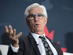 Minister of International Trade Diversification Jim Carr takes part in a Canada 2020 panel discussion in Ottawa on Thursday, Dec. 13, 2018. International Trade Minister Jim Carr says Beijing has yet to provide an explanation for China's decision to block canola shipments from one of Canada's largest grain producers.