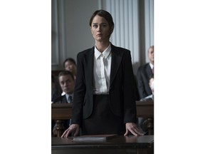 Actor Robin Tunney playing Maya Travis is shown in a handout photo from the new series "The Fix."