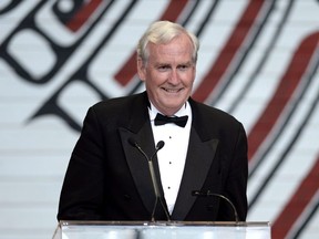 Kevin Vickers, Canadian Ambassador to Ireland and former Sergeant-at-Arms of the House of Commons, speaks during the annual Press Gallery Dinner at the Museum of Nature on Saturday, June 4, 2016 in Gatineau. Former House of Commons sergeant-at-arms and Canadian ambassador to Ireland, Kevin Vickers, is expected to announce Friday if he intends to seek the Liberal leadership in New Brunswick.