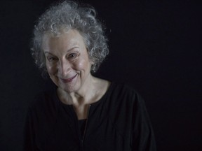 Margaret Atwood is coming to a theatre near you in a special live event timed with the release of her sequel to "The Handmaid's Tale." Atwood poses for a photo as she promotes "Alias Grace," at the Toronto International Film Festival, in Toronto on Wednesday, Sept.13, 2017.