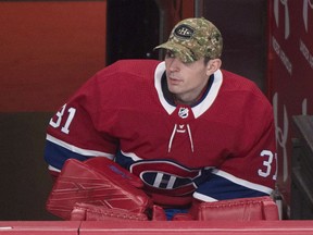 An online post by the wife of an NHL star describing her children's "alternative" vaccine schedule highlights how the stubborn persistence of misinformation about vaccines is easily spread online, experts say. Montreal Canadiens goaltender Carey Price looks on from the bench during second period NHL hockey action against the Vegas Golden Knights, in Montreal on Saturday, Nov. 10, 2018.