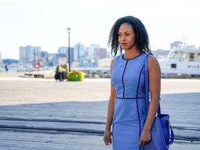 Toronto-raised actress Vinessa Antoine, shown in a handout photo for the TV show "Diggstown," says she was floored when she realized her leading role in the new series marked a milestone for representation on prime-time TV in Canada.