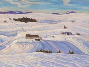 "Laurentian Hills" by A.Y. Jackson is seen in this handout photo. "Laurentian Hills" is one of 17 works by the Group of Seven's A.Y. Jackson up for sale at the Heffel Fine Art Auction House this spring. The pieces have been deaccessioned as the Art Gallery of Ontario culls its Jackson collection to make room for underrepresented artists.