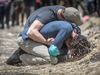 Relatives mourn at the scene where the Ethiopian Airlines Boeing 737 Max 8 crashed shortly after takeoff on Sunday killing all 157 on board, near Bishoftu, Ethiopia, March 13, 2019.