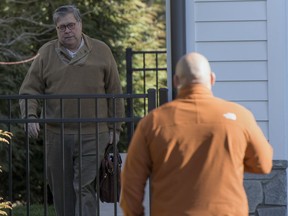 Attorney General William Barr leaves his home in McLean, Va., on Saturday morning, March 23, 2019. Special counsel Robert Mueller closed his long and contentious Russia investigation with no new charges, ending the probe that has cast a dark shadow over Donald Trump's presidency.