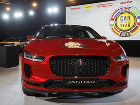 The Jaguar I-Pace model was elected "Car of the Year 2019", ahead of the 89th Geneva International Motor Show, at the Palexpo, in Geneva, Switzerland, on Monday, March 4, 2019.