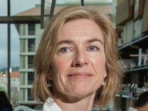 Jennifer Doudna, inventor of the revolutionary gene-editing tool CRISPR photographed in the Li Ka Shing Center on the Campus of the University of California, Berkeley