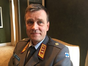 Gen. Esa Pulkkinen, director general of the EU's military staff, poses for a photo in Ottawa on Wednesday, March 20, 2019.