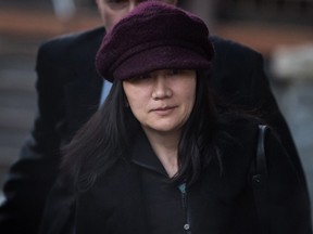 Huawei chief financial officer Meng Wanzhou is shown in Vancouver, on Tuesday January 29, 2019. Wanzhou, the chief financial officer of Huawei Technologies, is set to return to British Columbia Supreme Court today.