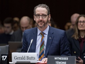 Gerald Butts, former principal secretary to Prime Minister Justin Trudeau, prepares to appear before the Standing Committee on Justice and Human Rights regarding the SNC Lavalin Affair, on Parliament Hill in Ottawa on Wednesday, March 6, 2019.
