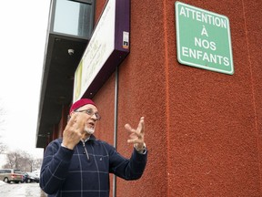 Quebec Islamic cultural centre president Boufeldja Benabdallah speaks by the Islamic Cultural Centre in Quebec City.