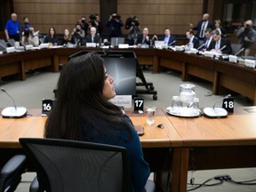 Jody Wilson-Raybould appears at the House of Commons Justice Committee on Parliament Hill in Ottawa on Wednesday, Feb. 27, 2019.