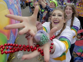 New Orleans residents enjoy Mardi Gras Parada in New Orleans, La.