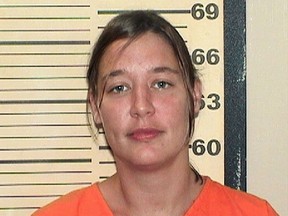 FILE - This 2012 file photo released by the Oktibbeha County Sheriff's Office in Mississippi shows Jessica Jauch, who was jailed 96 days without seeing a judge. A Mississippi jury in federal court awarded $250,000 in damages to Jauch, Tuesday, March 19, 2019. In 2012 she was jailed on a drug indictment and eventually cleared after video didn't show her committing a crime.