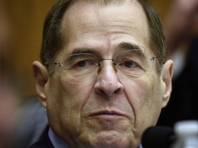 House Judiciary Committee Chairman Jerrold Nadler, D-N.Y., questions then-acting attorney general Matthew Whitaker on Capitol Hill on Feb. 8, 2019. MUST CREDIT: Washington Post photo by Bill O'Leary