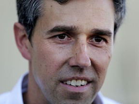 Former Texas congressman Beto O'Rourke listens to a question during a campaign stop at a brewery in Conway, N.H., Wednesday, March 20, 2019. O'Rourke announced last week that he'll seek the 2020 Democratic presidential nomination.