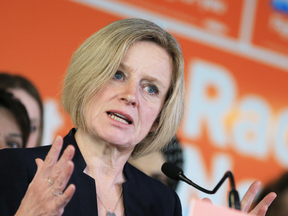 Alberta Premier Rachel Notley at an NDP rally in Calgary on March 7, 2019. Notley said Thursday that Alberta's struggle to get its oil to market has a far greater impact on jobs than SNC-Lavalin does.