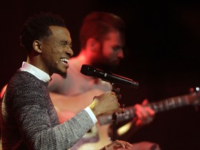 FILE - In this Oct. 11, 2016 file photo, Jonathan McReynolds performs at the 47th Annual GMA Dove Awards at Lipscomb University in Nashville, Tenn. McReynolds was the top winner at the Stellar Gospel Music Awards, taking home six trophies during a ceremony that also included a posthumous tribute to the Queen of Soul, Aretha Franklin. Thanks to his album "Make Room," Chicago gospel artist McReynolds was crowned artist of the year Friday, March 29, 2019 and his song "Not Lucky" was named song of the year. He also took home honors for contemporary male vocalist, contemporary CD and producer of the year.