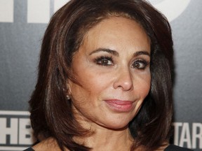 FILE - In this Jan. 28, 2015, file photo, Jeanine Pirro attends the HBO Documentary Series premiere of "THE JINX: The Life and Deaths of Robert Durst," in New York. Pirro is back on the air after a two-week absence following her comments questioning a Muslim congresswoman's loyalties. "Justice with Judge Jeanine" returned Saturday, March 30, 2019. The former judge and prosecutor thanked her viewers but didn't directly discuss her apparent suspension.