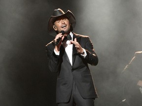 FILE - This April 2, 2017 file photo shows Tim McGraw performing at the 52nd annual Academy of Country Music Awards in Las Vegas. The NFL announced Monday that Grammy-winning country star Tim McGraw will perform a free outdoor concert on April 26, 2019, and Grammy-winning gospel singer CeCe Winans will sing the National Anthem on April 25 to open the three days of draft events.