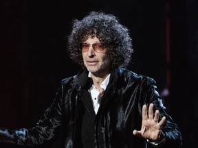 FILE - In this April 14, 2018 file photo, Howard Stern speaks at the 2018 Rock and Roll Hall of Fame Induction Ceremony in Cleveland. The shock jock's "Howard Stern Comes Again" will be published May 14, Simon & Schuster announced Tuesday. It's his first book in more than 20 years, and was No. 1 on Amazon.com within hours of its announcement. Stern's previous books, "Private Parts" and "Miss America," both spent months on The New York Times' bestseller list.