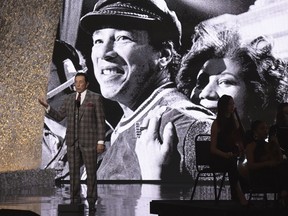 FILE - This Jan. 13, 2019 file photo shows Smokey Robinson at the "Aretha! A Grammy Celebration For The Queen Of Soul" tribute  in Los Angeles. The tribute will air on March 10, on CBS.