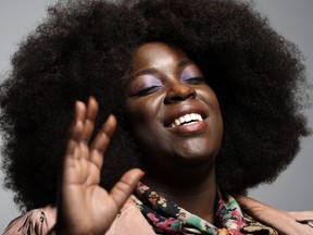 This Feb. 21, 2019, photo shows British singer-songwriter Yola in Nashville, Tenn. Yola's new album, "Walk Through Fire," is an exploration of the intersection of soul, country and rock combined with her background in songwriting. Produced and co-written with Black Keys' Dan Auerbach, the record is an introduction to an artist who has spent most of her career behind the scenes as a songwriter or singing in bands.