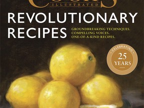 This image provided by America's Test Kitchen in March 2019 shows the cover for the cookbook "Revolutionary Recipes." It includes a recipe for Spring Vegetable Pasta. (America's Test Kitchen via AP)