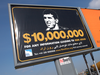 A billboard in Cyprus in 2005 offers $10-million for information about the whereabouts of Israeli military pilot Ron Arad, who went missing in Lebanon after his fighter bomber was shot down in 1986.