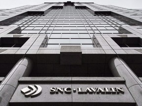 The headquarters of SNC Lavalin is seen Thursday, November 6, 2014 in Montreal.