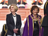 Premier Rachel Notley and Lt.-Gov. Lois Mitchell leave the Alberta Legislature in Edmonton on March 18, 2019, after delivering the final throne speech before the next provincial election.