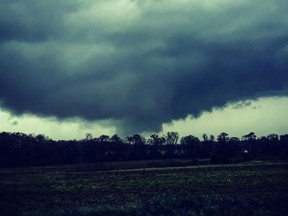 This handout image provided by Justin Merritt from his Instagram account shows a tornado in Dothan, Alabama on March 3, 2019. - A tornado killed 14 people and caused "catastrophic" damage in the southern US state of Alabama on March 3, a local sheriff said. "At this time, we have 14 confirmed fatalities," Lee County Sheriff Jay Jones said in a video posted on Facebook by a journalist from a local CBS affiliate.