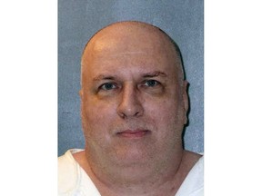 This undated photo provided by the Texas Department of Criminal Justice shows Patrick Murphy. Lawyers for the member of the notorious "Texas 7" gang of escaped prisoners who is scheduled to be executed Thursday, March 28, 2019, say he should be spared because he never fatally shot a suburban Dallas police officer during a Christmas Eve robbery nearly 18 years earlier. Murphy is slated to die by lethal injection after 6 p.m. at the state penitentiary in Huntsville. (Texas Department of Criminal Justice via AP)