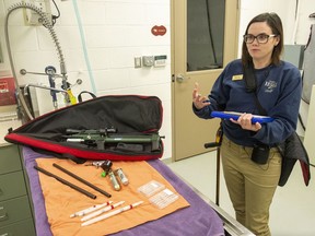 Angelina Kirkessner gives a tour of the Hogle Zoo's Animal Health Center on Saturday, March 16, 2019 in Salt Lake City, Utah. The zoo  is offering visitors a new behind-the-scenes tour of an area outsiders rarely experience.