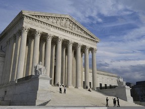 A view of the Supreme Court in Washington, Friday, March 15, 2019. The Supreme Court is ruling against a group of immigrants in a case about immigration detention. In the case before the justices a group of mostly green card holders who had committed crimes argued that unless they were detained immediately after finishing their prison sentence they should get a hearing to argue for their release while deportation proceedings proceed. The high court disagreed.