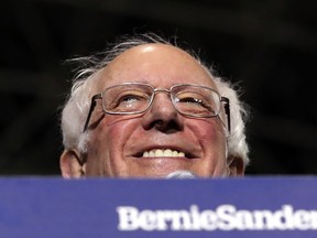 In this March 3, 2019, photo, Sen. Bernie Sanders, I-Vt., smiles as he kicks off his 2020 presidential campaign at Navy Pier in Chicago.