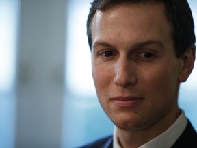 FILE - In this Dec. 13, 2018 file photo, White House senior adviser Jared Kushner attends a Cabinet meeting at the White House, in Washington. Mexican President Andres Manuel Lopez Obrador and President Donald Trump's son-in-law dined Tuesday, March 19, 2019 in Mexico City where the two talked about US investments for Mexico and Central America.