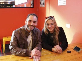 This photo provided by Aya Al-Umari shows Hussein Al-Umari and his sister, Aya Al-Umari, in early 2018. Hussein, left, 35, was killed in the Al Noor mosque attack in Christchurch, New Zealand, on Friday, March 15, 2019.