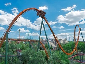 The new Yukon Striker roller-coaster at Canada's Wonderland.