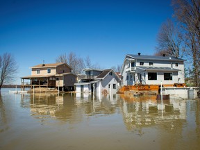 Flooding hits the suburbs of Montreal.