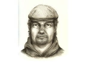 FILE - This composite sketch released July 17, 2017, by the Indiana State Police shows the man they consider the main suspect in the killings of teenage girls Liberty German, and Abigail Williams who disappeared from a hiking trail near their hometown of Delphi on Feb. 13, 2017. State Police are to make an announcement about the investigation into the 2017 killings of the two girls found dead on a hiking trail. State police say Superintendent Doug Carter will discuss how the investigation has gone in a "new direction" during a Monday April 22, 2019 news conference in Delphi. (Indiana State Police via AP, File)