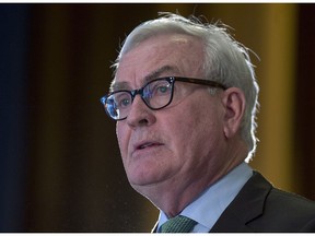 Kevin Vickers, the former House of Commons sergeant-at-arms, announces his intention to run for the leadership of the New Brunswick Liberals, in Miramichi, N.B. on Friday, March 15, 2019. New Brunswick Liberals have confirmed Vickers is the party's new leader.