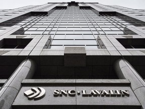 The headquarters of SNC Lavalin is seen Thursday, November 6, 2014 in Montreal. SNC-Lavalin, the company at the centre of a national political storm, underscores what it calls new and troubling facts in a fresh court bid for a special agreement to avoid prosecution on corruption charges.
