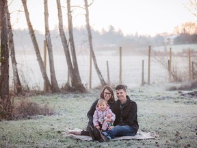 Aaron and Patricia Pearson are pictured with their two-year-old biological daughter Emma are shown in a photo taken in December 2018 by Coastal Lifestyles Photography. The couple was in the process of adopting a sibling for Emma through Choices Adoption and Pregnancy Counselling Agency in Victoria, B.C., but the agency has announced it will shut down as of May 31, 2019.