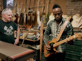 A still from Carmine Street Guitars.