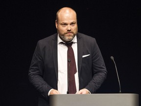 In this Aug. 21, 2017 file photo, Bestseller CEO Anders Holch Povlsen speaks during an event in Aarhus, Denmark.